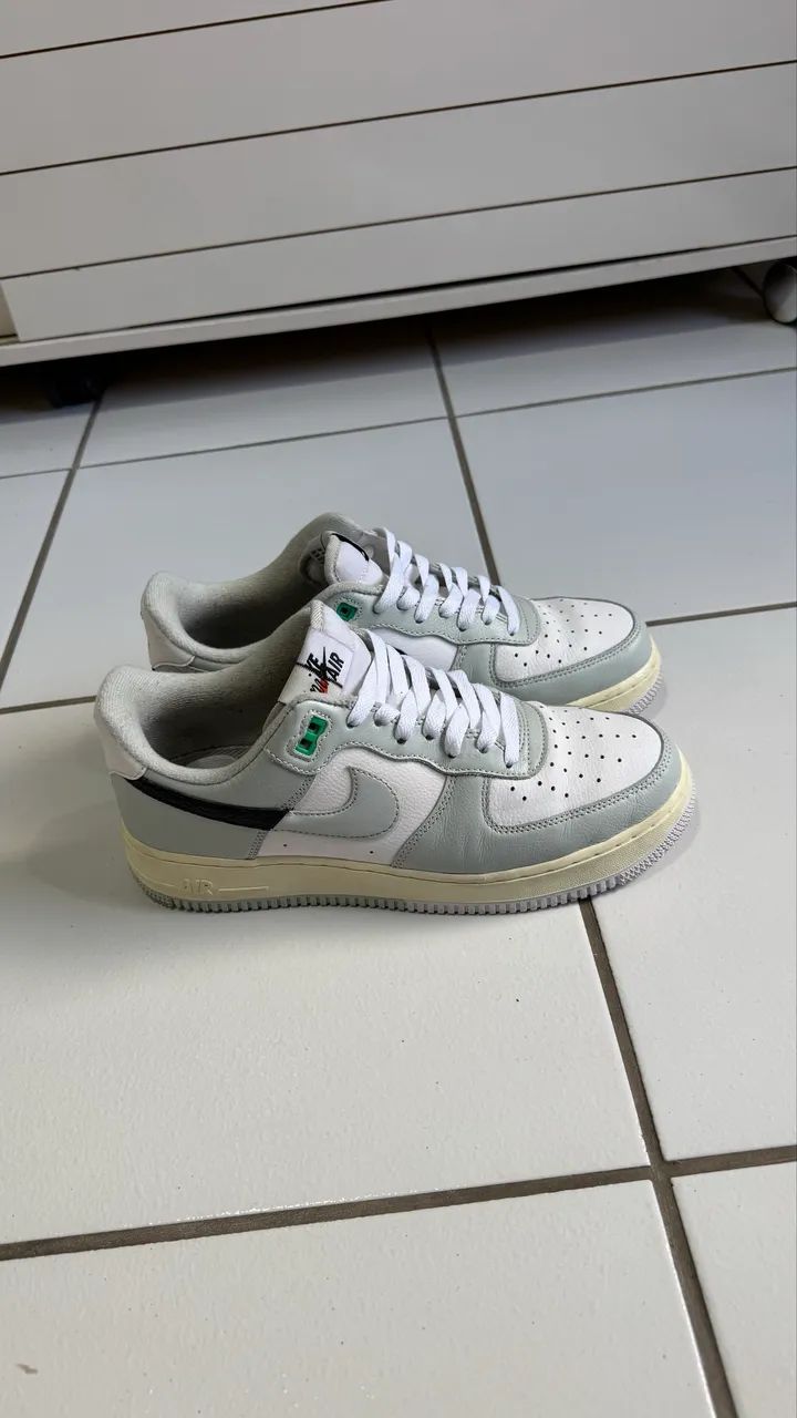 Air Force 1 GS Split Light Silver