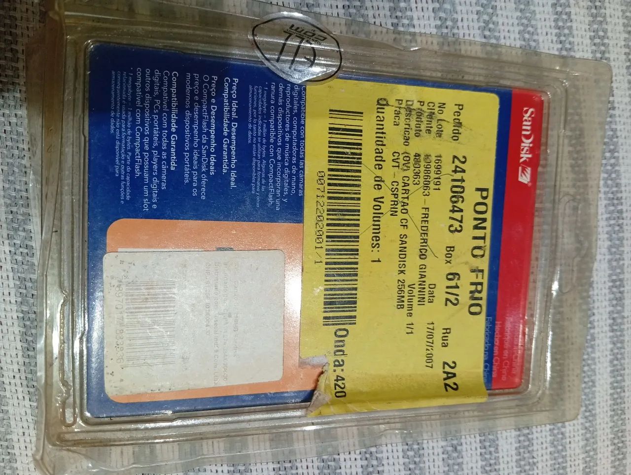 Memória Compact Flash San Disk - Foto 2