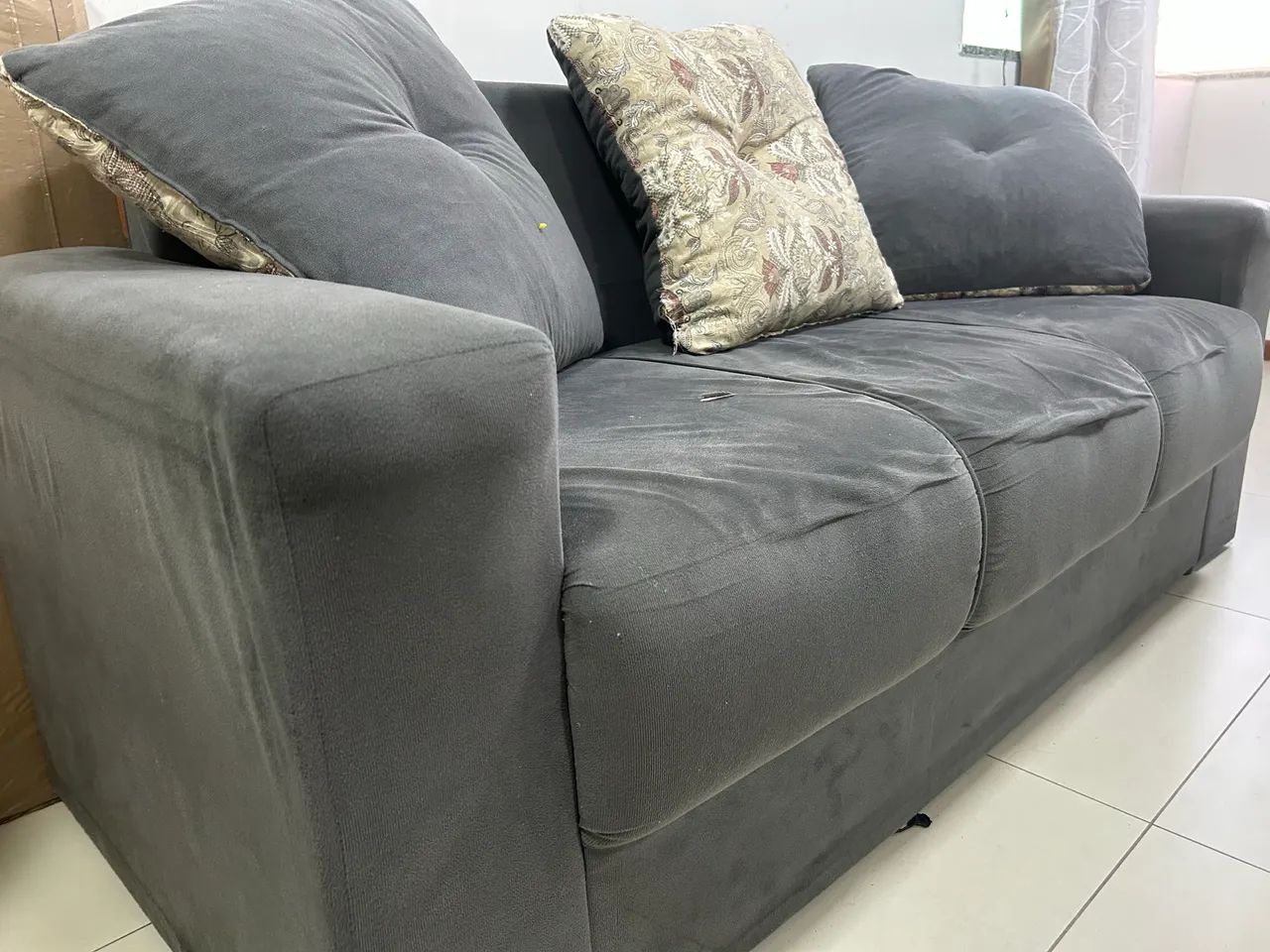 Conjunto de Sofá 2 e 3 lugares com almofadas64962181464449121