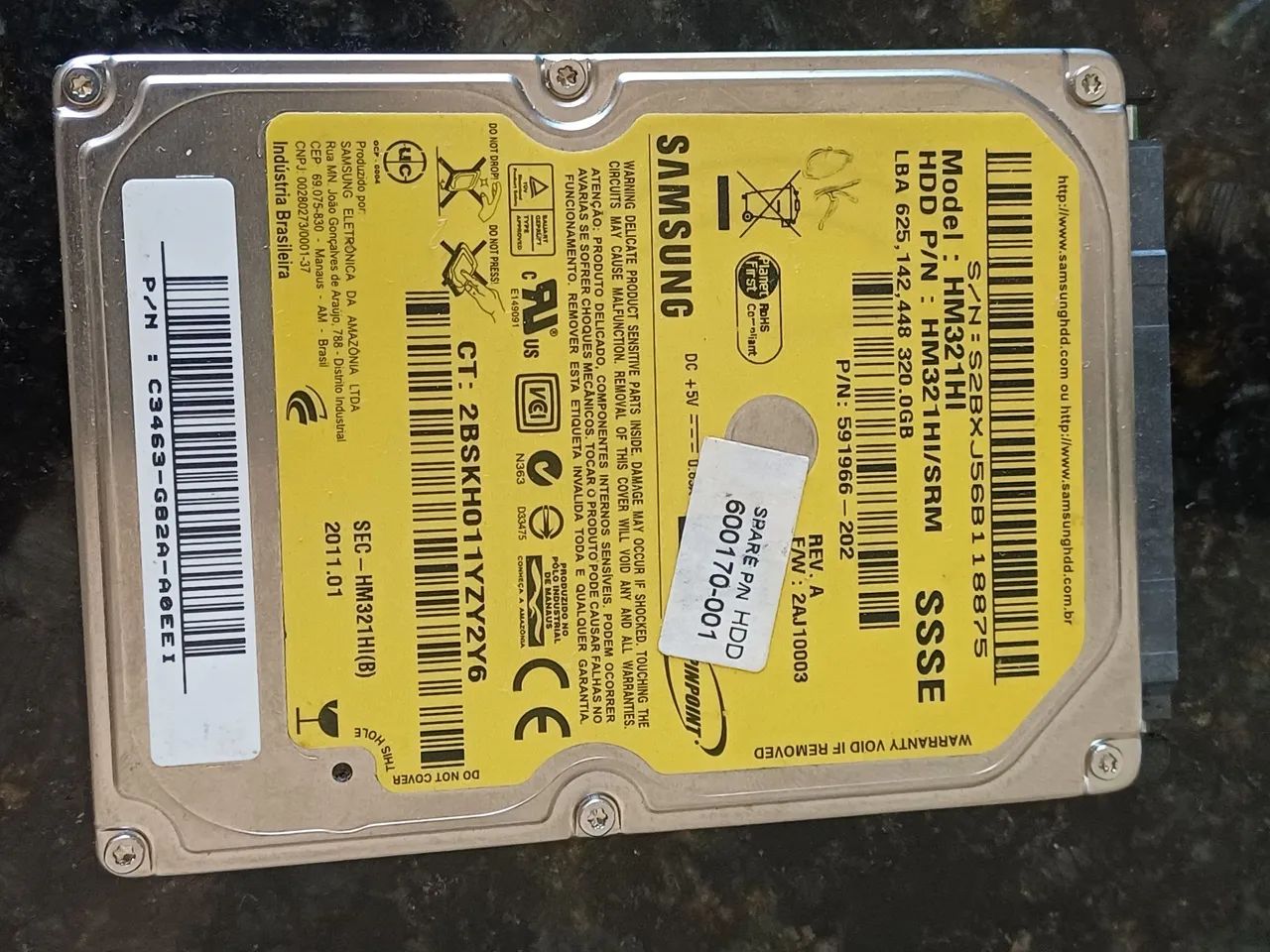 Hd notebook 500gb