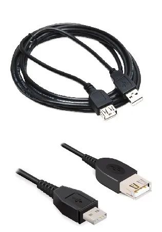 Cabo Extensor USB 2.0 AM-AF 2,5m Preto Comatac - Foto 2