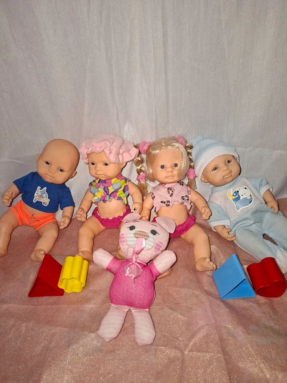 Lotinho Bonecas Mini Bebê + Acessórios Barato  - Foto 5
