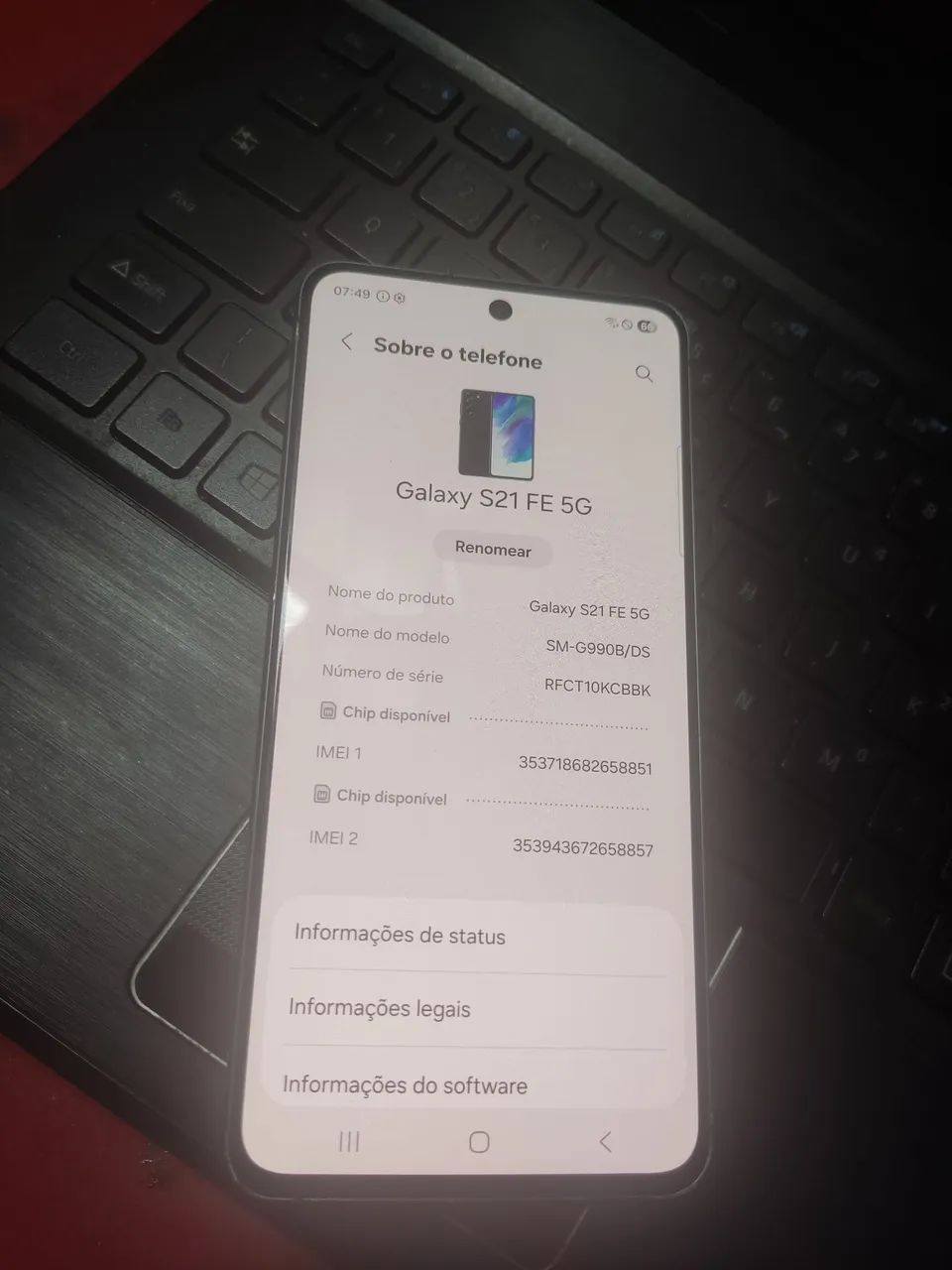 VENDO SAMSUNG S21 FÉ 5G TODO ORIGINAL 