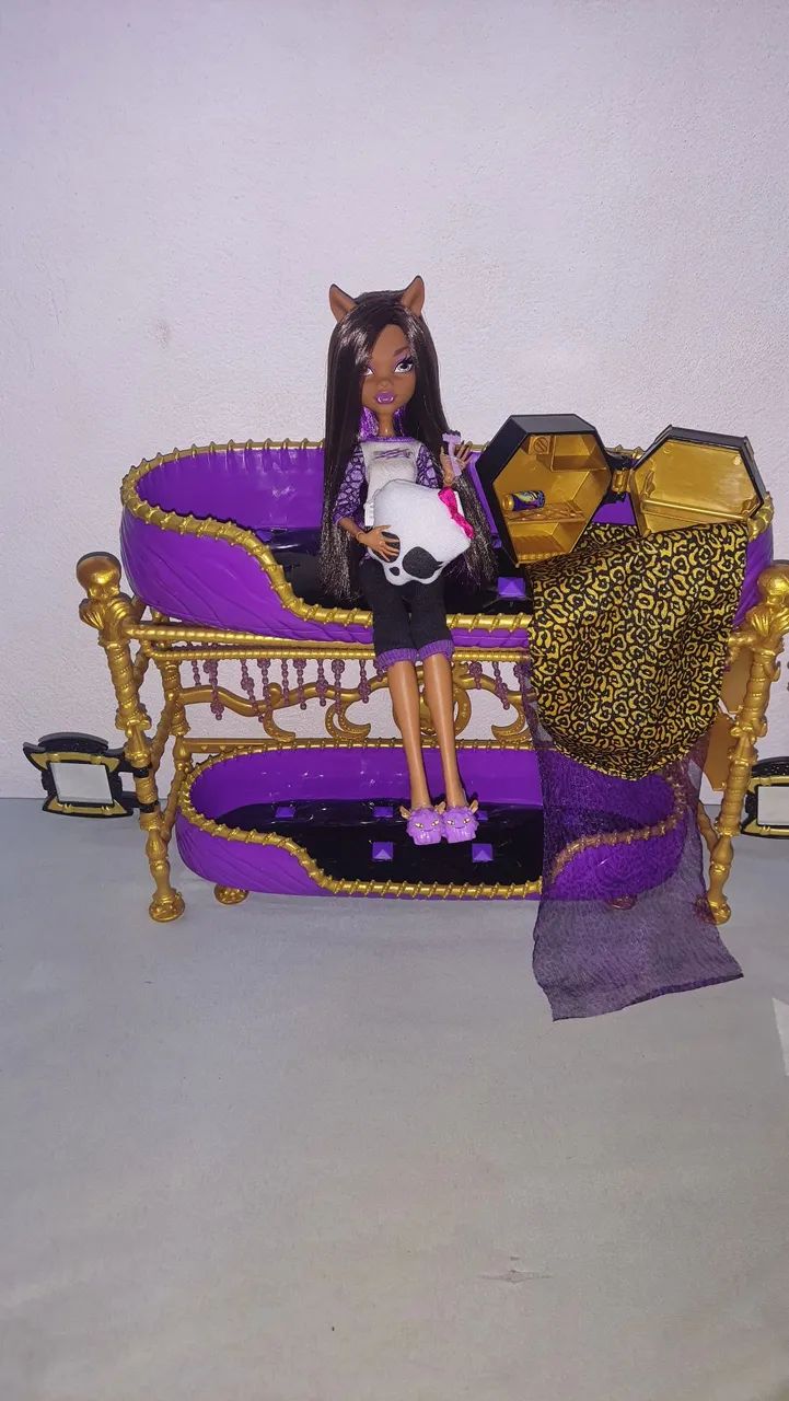 Bonecas Monster High Clawdeen's Wolf Dead Tired com playsets - Foto 3