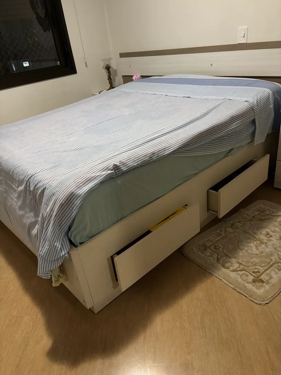 Cama e colchão massageador queen 