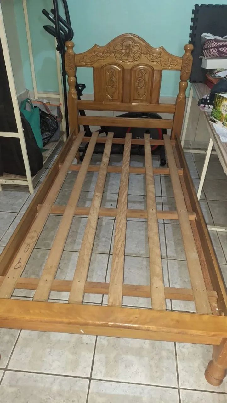 Cama de madeira com estrado  - Foto 3