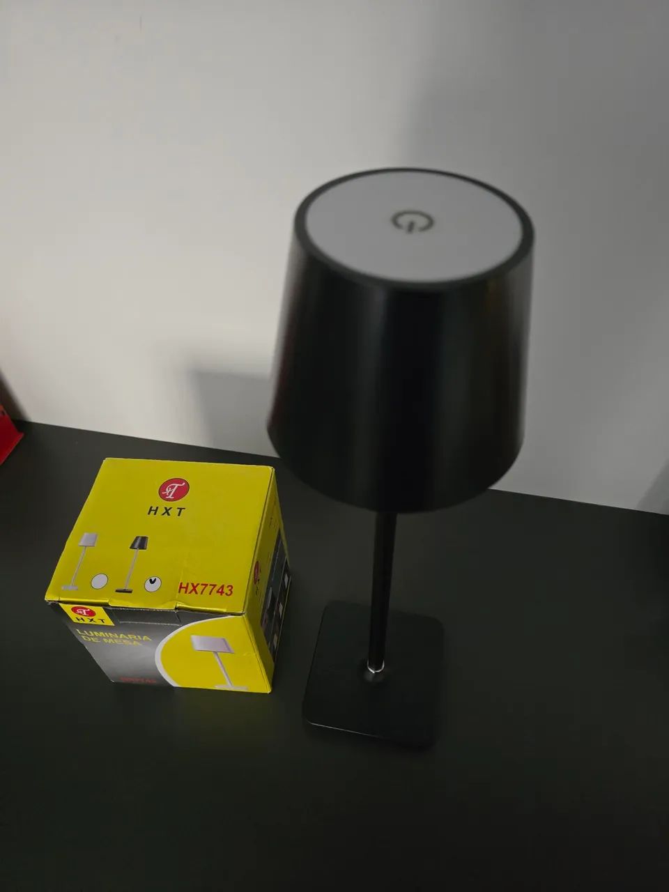 Luminária led touch preta - Foto 4