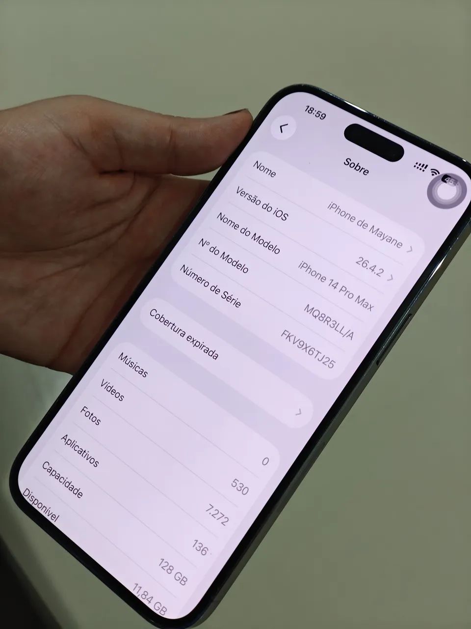 iPhone 14 Pro Max - 87% de Saúde da Bateria - R$ 3.500