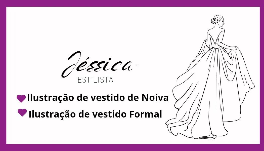 Ilustração de vestido de noiva/formal