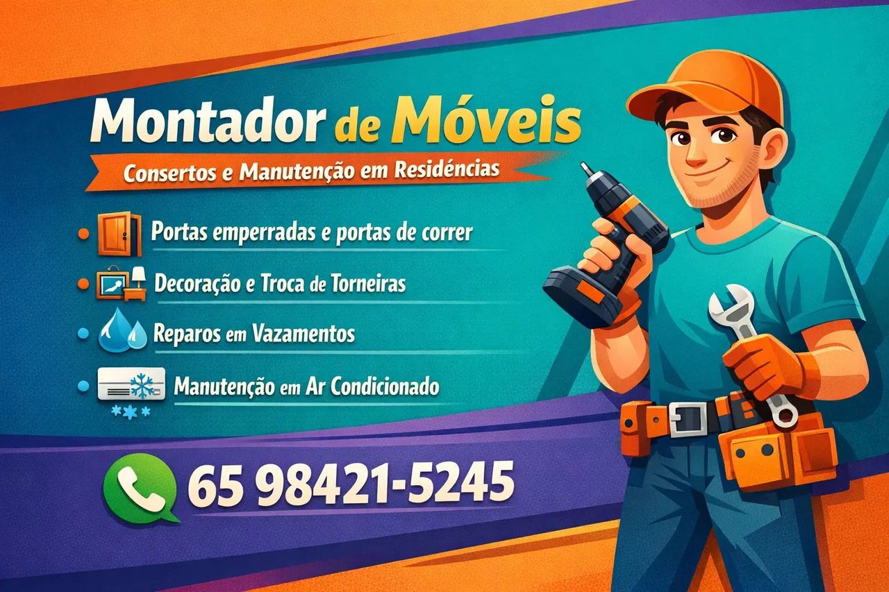 Reparos montagens e consertos em móveis 