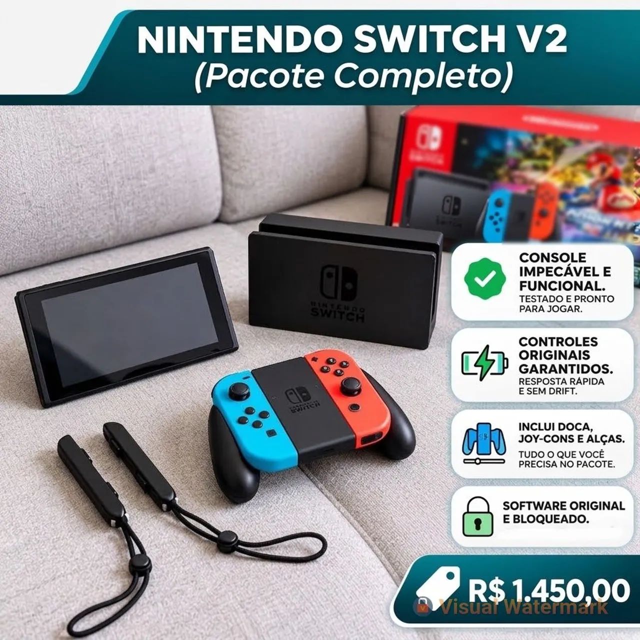 Nintendo Switch V2 (Bloqueado)