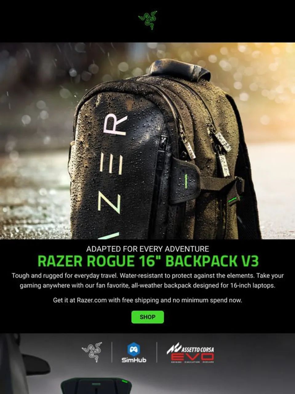 Mochila Gamer Razer Rogue 16 V3 Backpack Chromatic Edition para Notebook - Foto 2