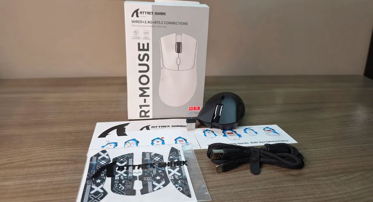 Mouse Attack Shark r1 Sem Fio - NOVO!!!
