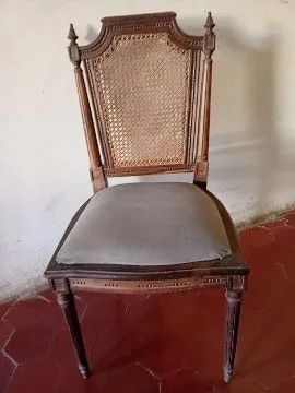Cadeira antiga palha - Foto 5