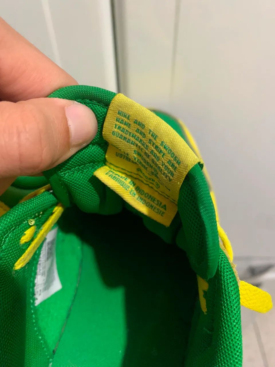 TÊNIS NIKE DUNK ORIGINAL BRASIL AMARELO E VERDE - Foto 5