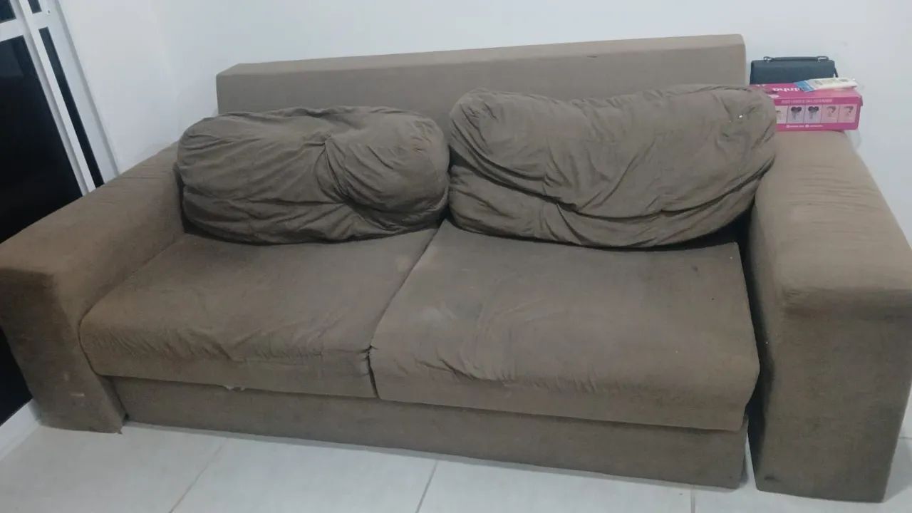 Vendo sofá cama bom estado barato$ 130