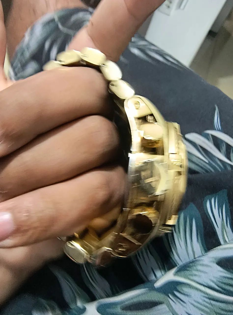 Relógio invicta reserva dourado - Foto 4