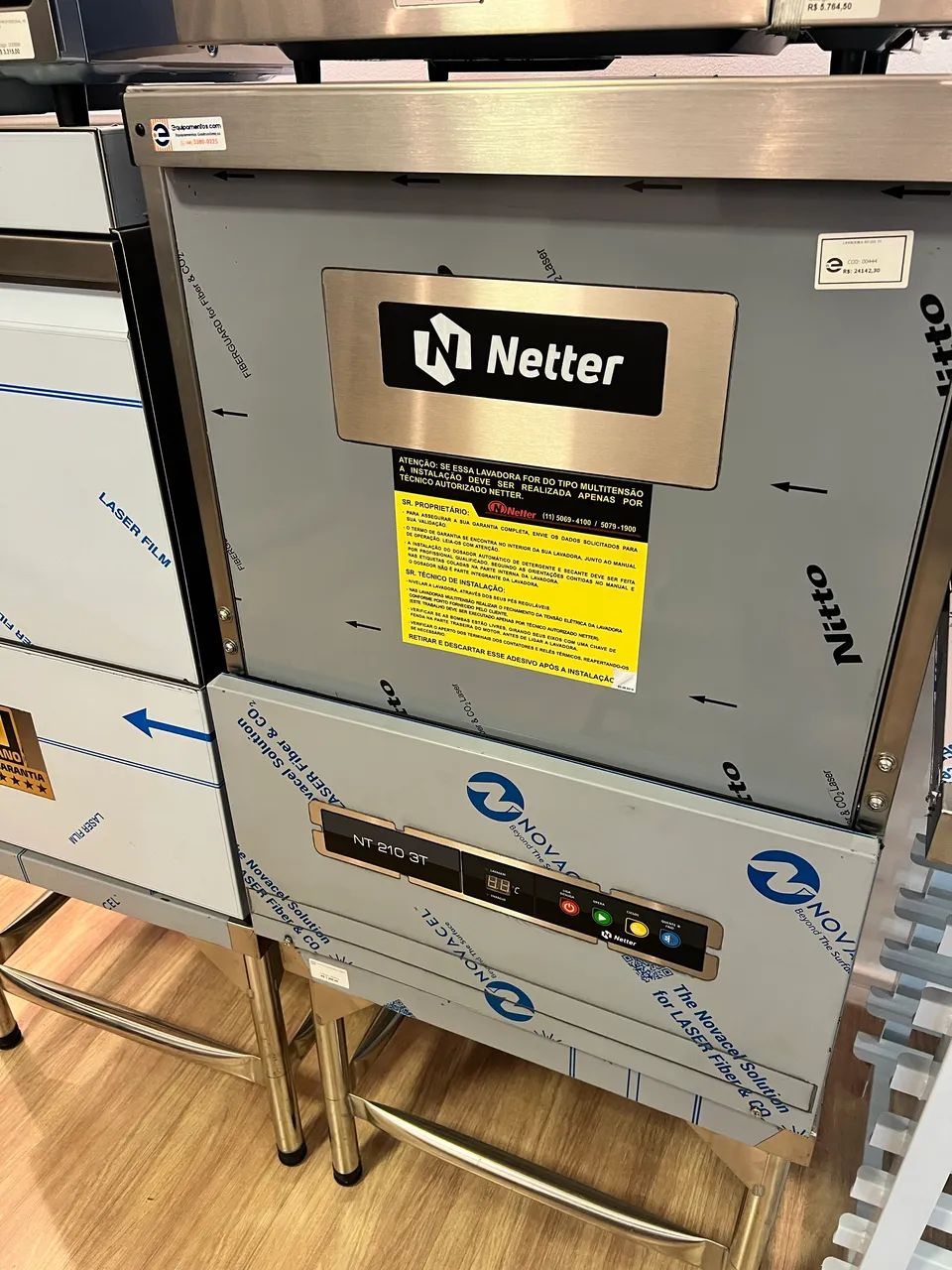Lavadora de louça industrial Netter NT 210 nova 2 anos de garantia 