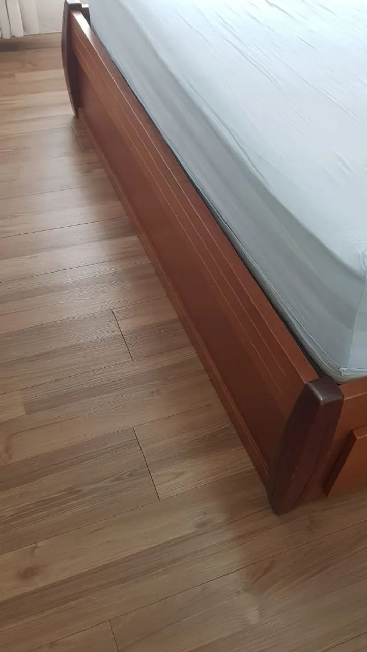 CAMA QUEEN  MADEIRA MACIÇA - Foto 3