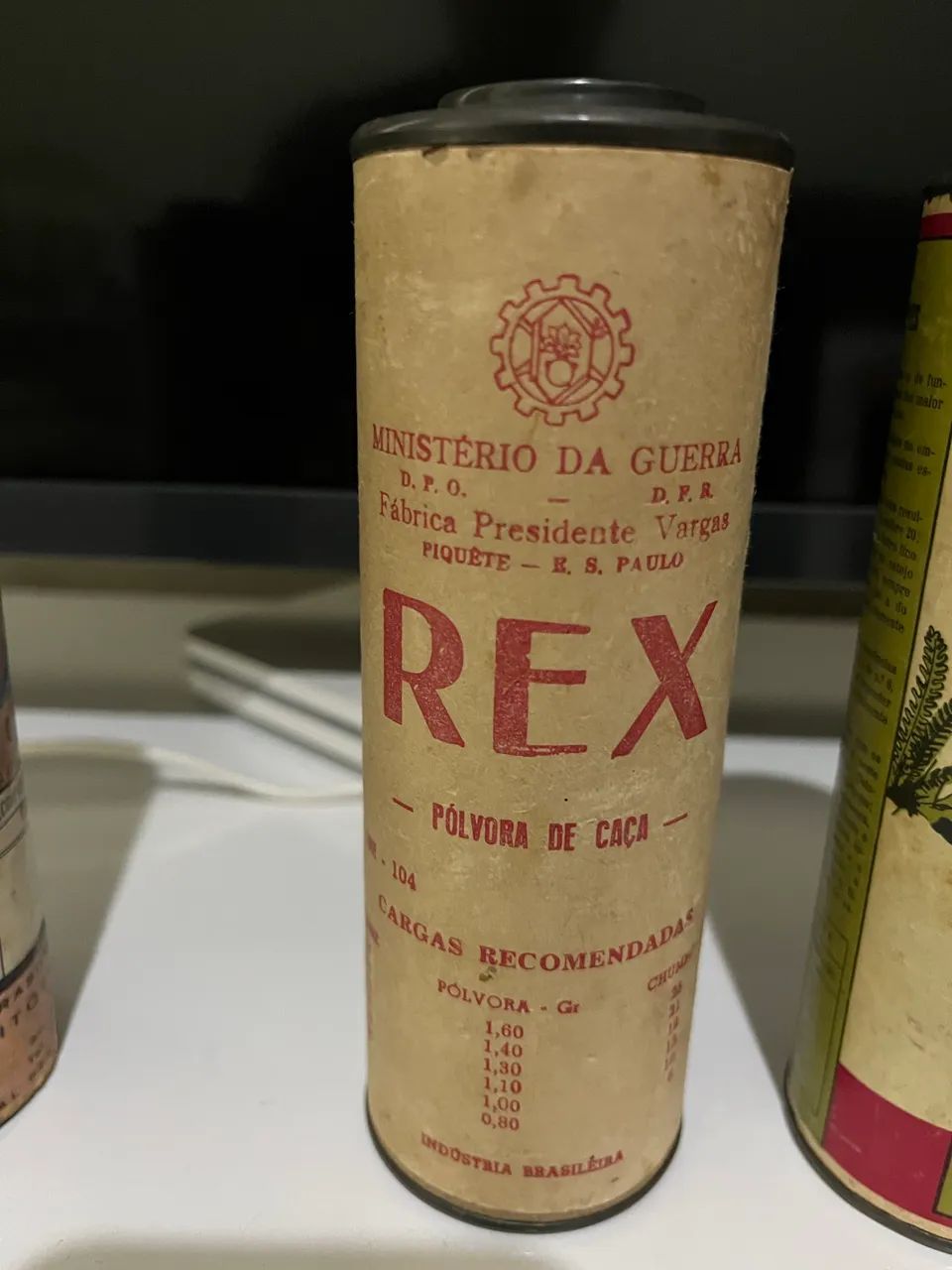 Latas antigas de pólvora negra colecionáveis  - Foto 2