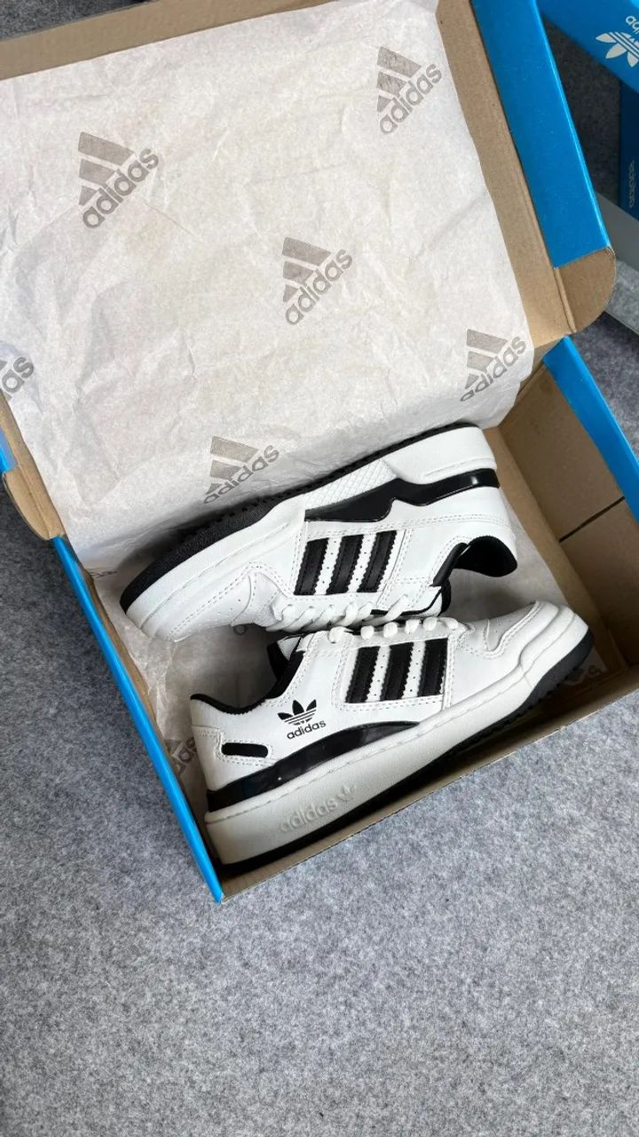 Tenis Adidas fórum Branco preto - Foto 4