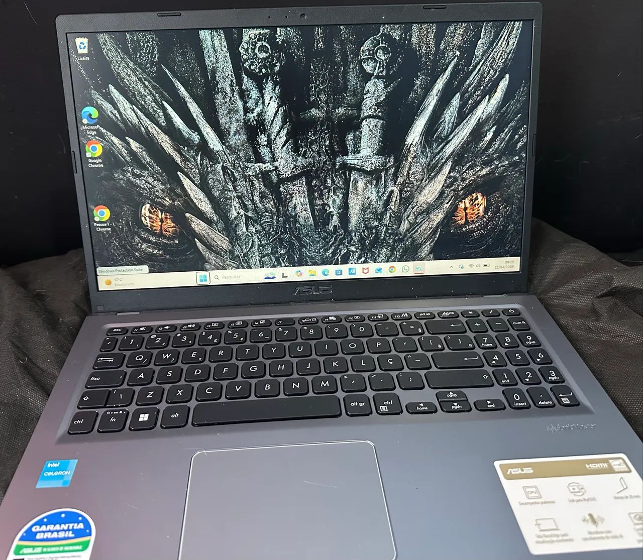 ASUS VivoBook Intel Celeron 4GB SSD 119GB - Ótimo Estado