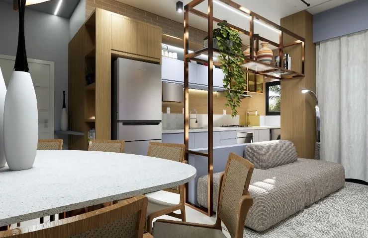 Edif FRENTE MAR, Apt. VISTA MAR, 2 dorm (1 suíte), banheiro social, gourmet churr, 70m2 - Foto 8