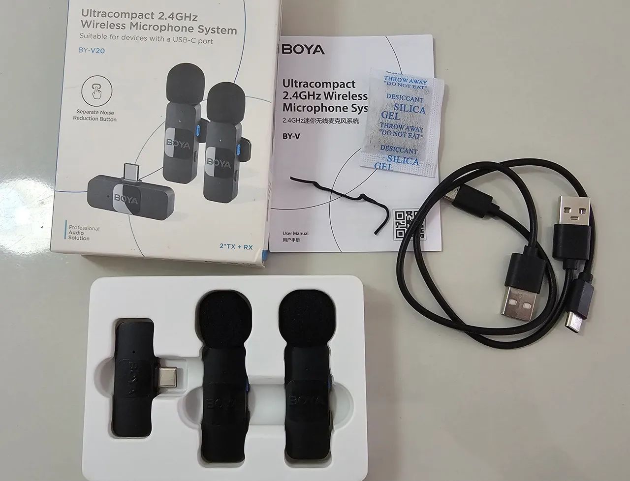 Microfone Lapela duplo BOYA