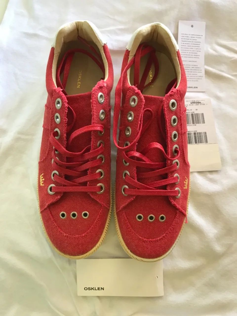 Tênis Osklen Original Vermelho - Foto 3