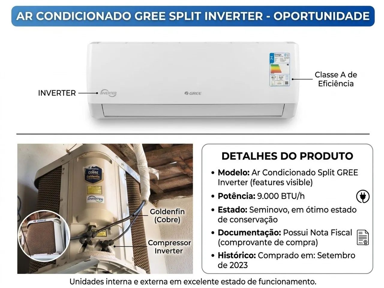 Ar condicionado GREE Inverter 