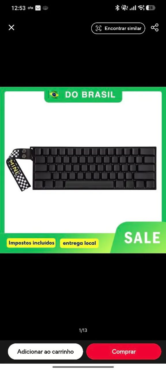 Teclado Magnético AULA mini60 HE sem fio