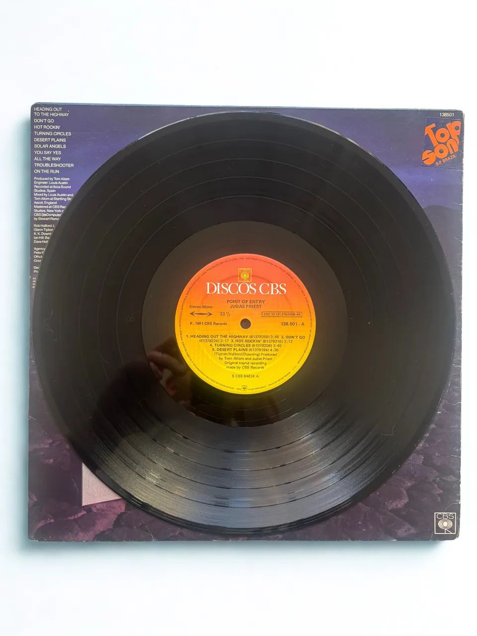 LP Judas Priest - Point Of Entry - Foto 2