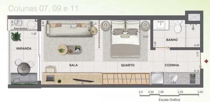 PLANTA 35m²