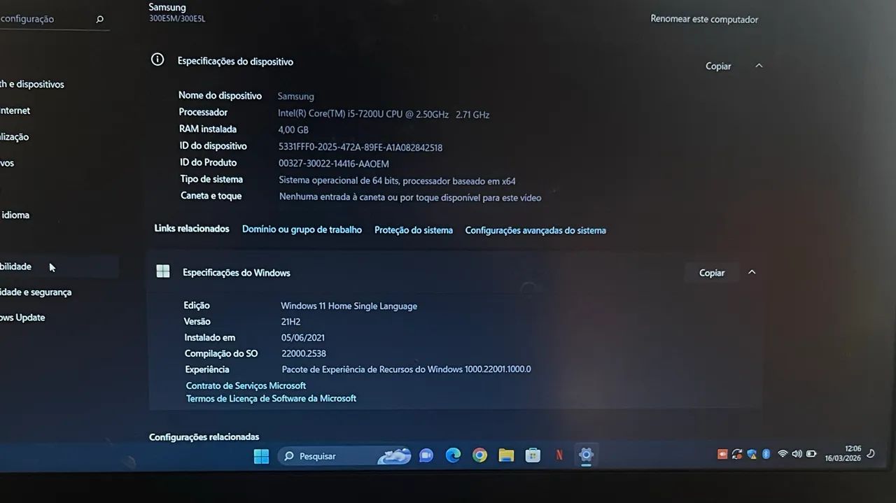 Notebook samsung  - Foto 2