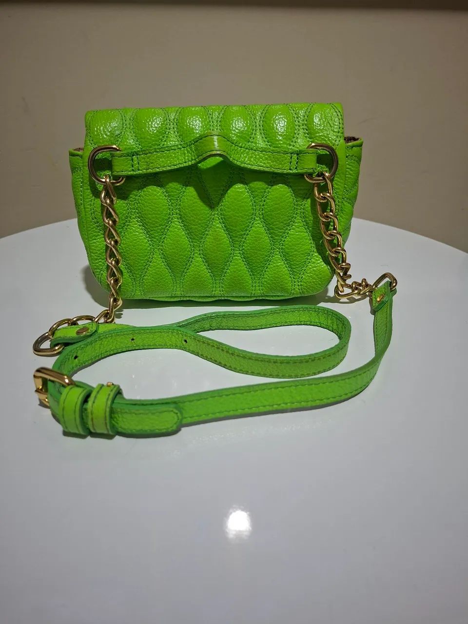 BOLSA DE COURO LUIZA BARCELLOS - Foto 2
