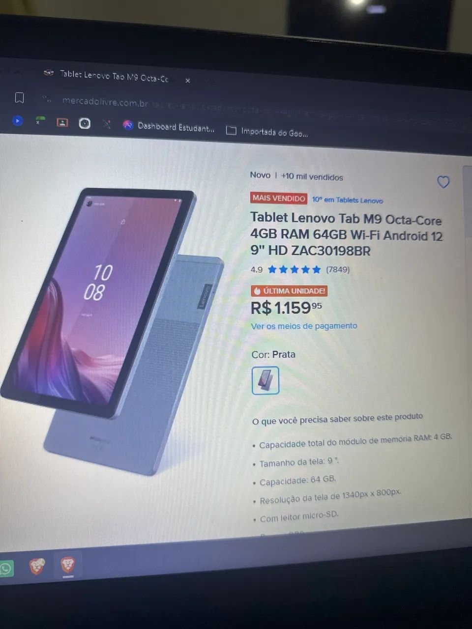 Tablet Lenovo M9 NOVO - aceito ofertas - Foto 3