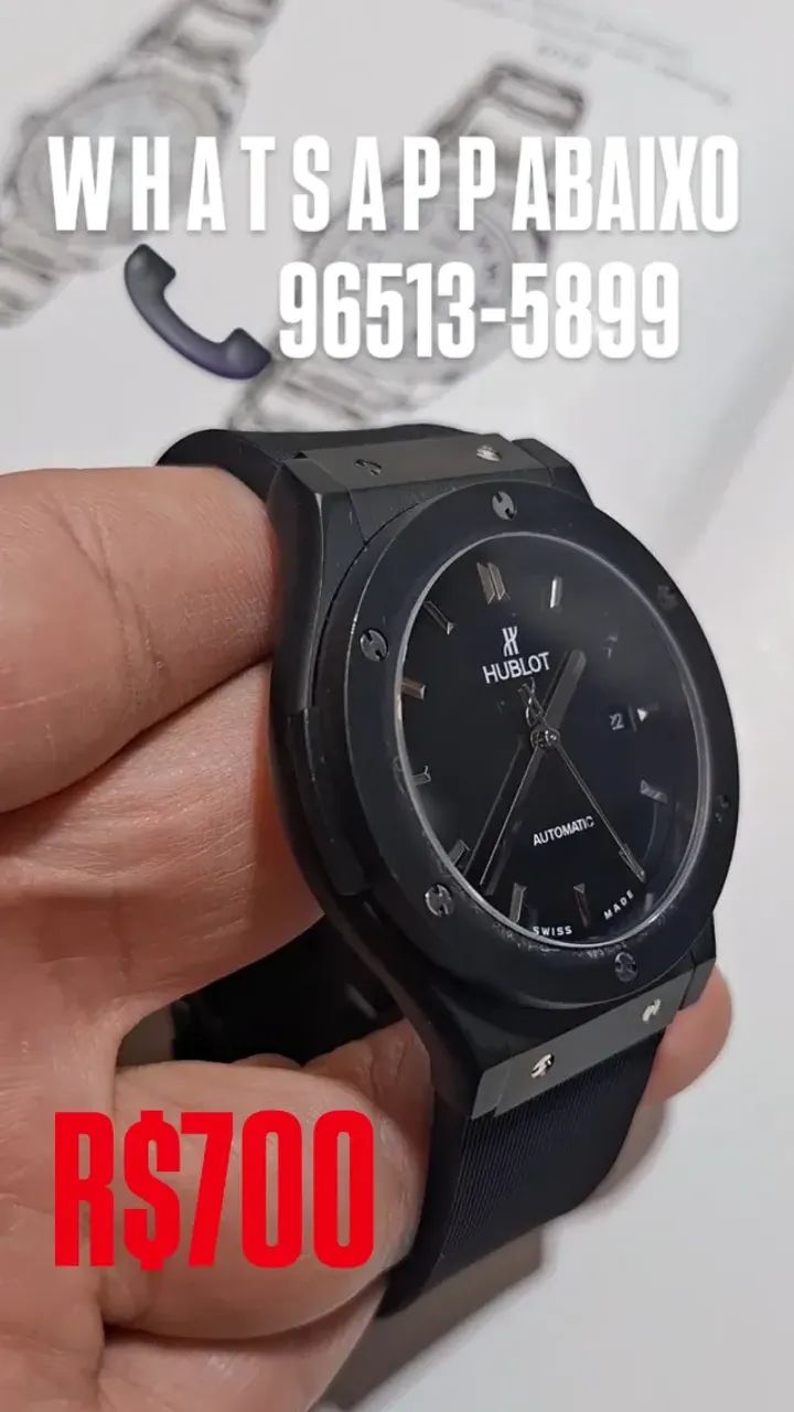 Relógio HUBLOT VENDOME AUTOMÁTICO  - ENTREGAMOS  - Foto 2