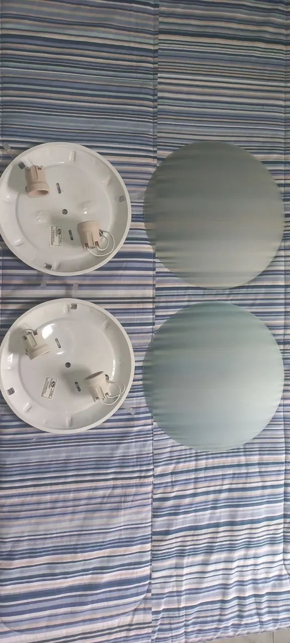 Par Luminaria teto 2 lâmpadas 