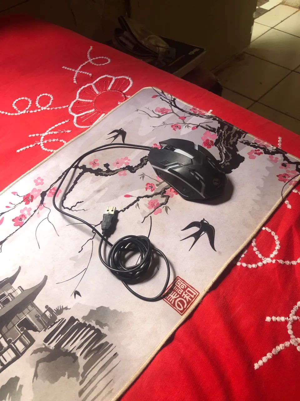 Mouse Pad + Mouse com fio - Foto 3