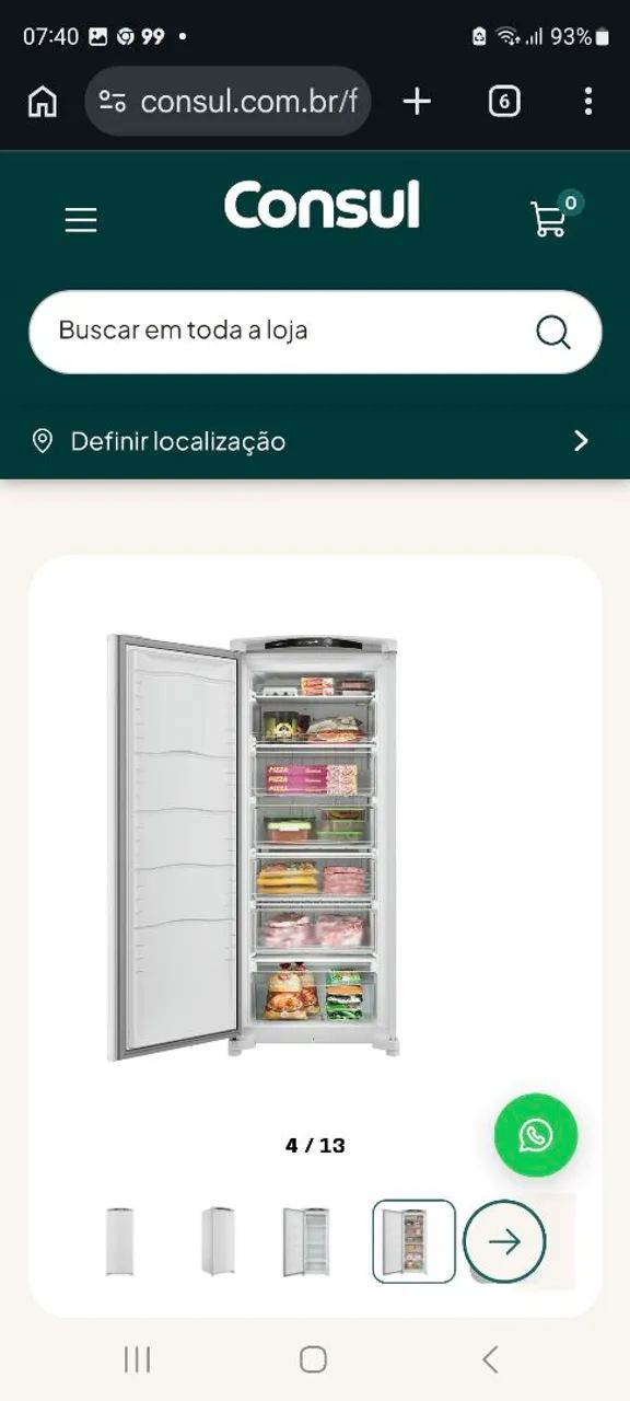 Vendo freezer vertical Consul 