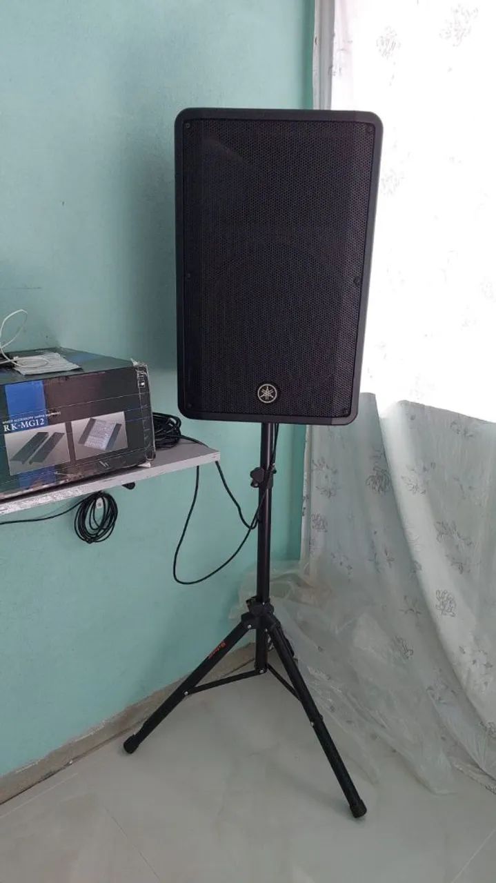 Kit Profissional Som Yamaha Caixa Amplificada + Mesa de Som - Foto 3