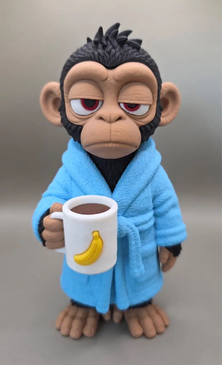 Macaco com Sono em Impressão 3D