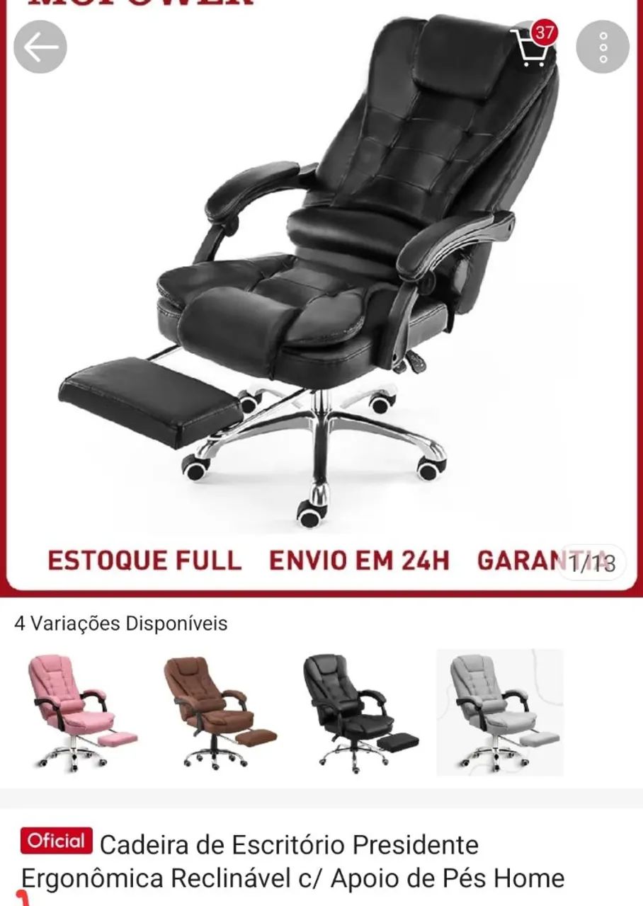 Cadeira de escritório  - Foto 3