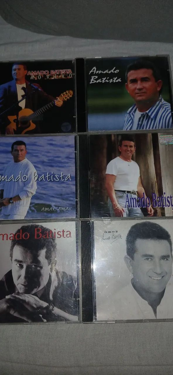 Lote 12 cds amado batista 