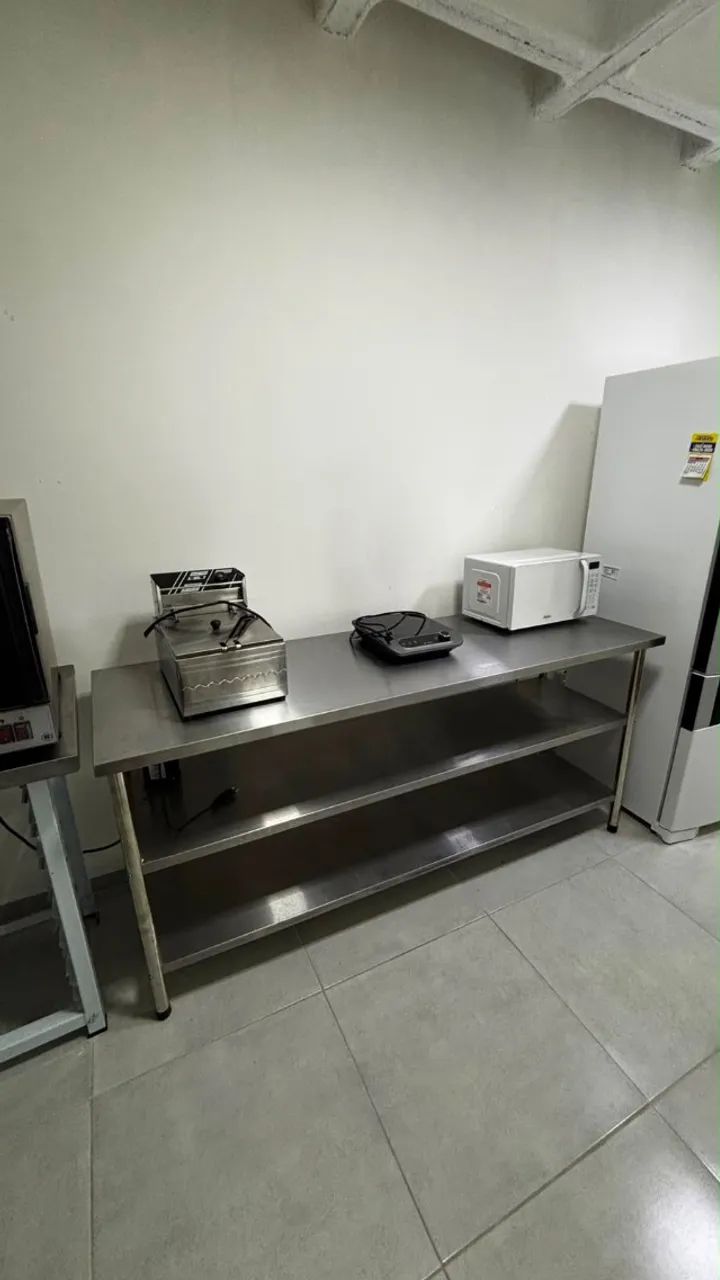 Mesa Inox 1,90 x 0,60cm 