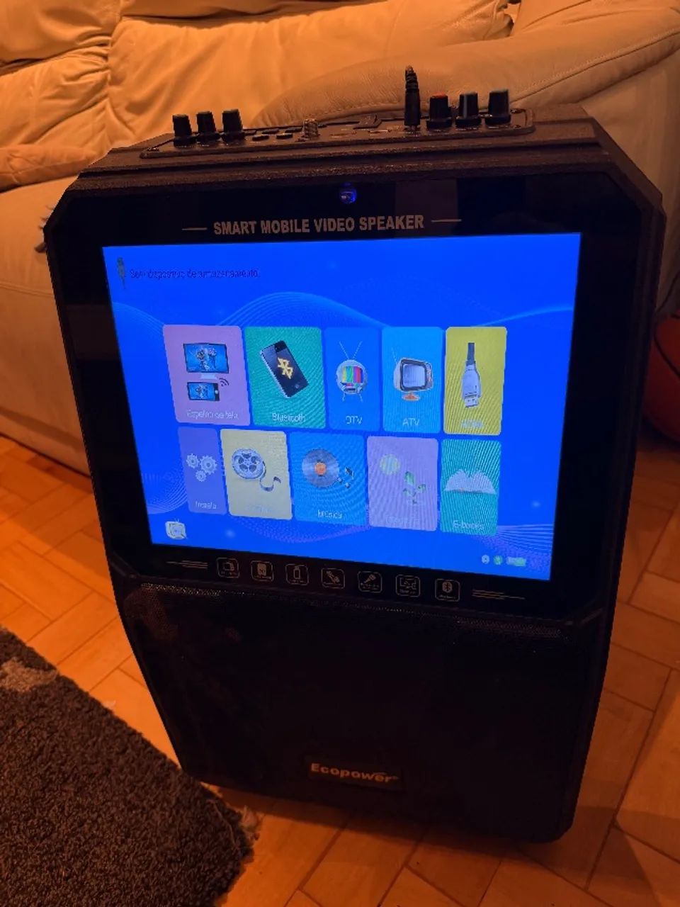 Caixa de Som Ecopower EP-S606 com Tela, Bluetooth, HDMI e USB - Foto 2