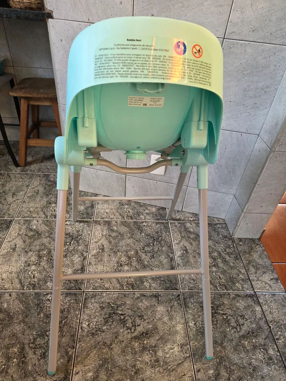 Cadeira de banho para bebê Bubble Nest da Chico - Foto 4