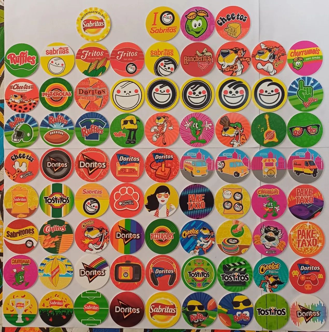 Coleção completa tazos Sabritas 75 anos