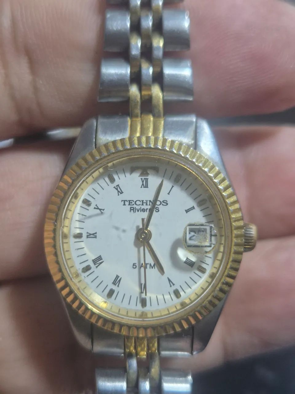 Relógio TECHNOS À QUARTZ  MODELO RIVIERA   -   FUNCIONANDO PERFEITAMENTE - Foto 3