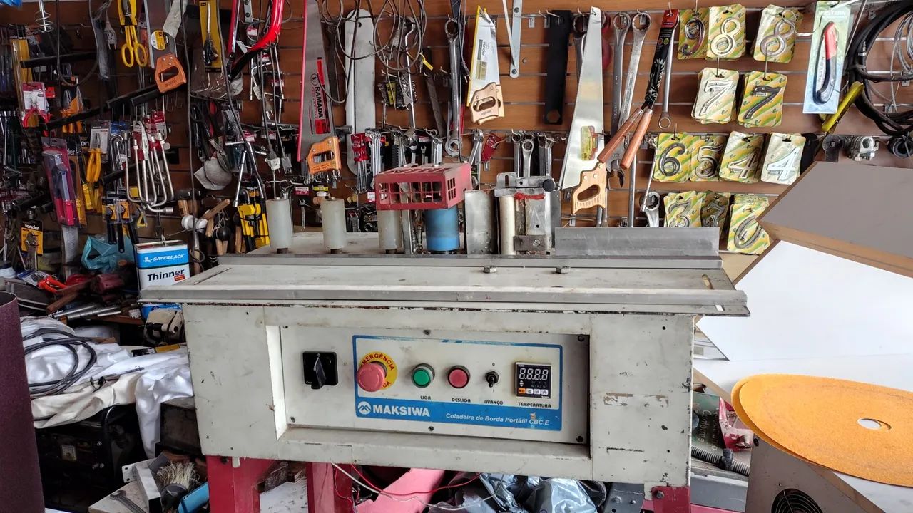 Esquadrejadeira inclinável coladeira coletor po para marcenaria  - Foto 6